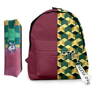 Demon Slayer Backpack Schoolbag Canvas Laptop Backpack Notebook Bag Leisure Backpack for Animation Fans Demon Slayer Backpack Schoolbag Canvas Laptop Backpack Notebook Bag Leisure Backpack for Animation Fans